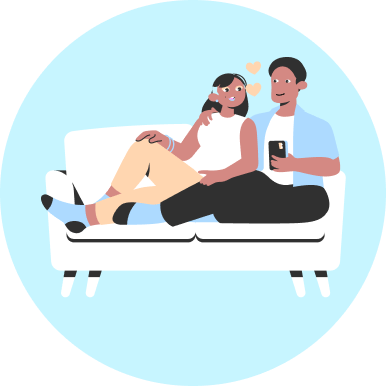 Benefits of Couples Therapy in Toronto, illustrated through an engaging image of a couple in a couch
