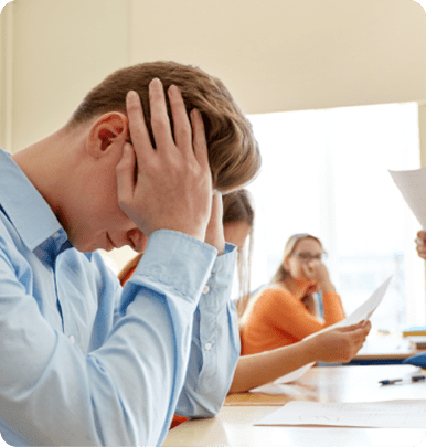 Illustration of school issues and defiance